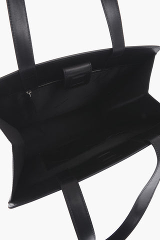 leather DIAG FORMAL tote bag with cut out details