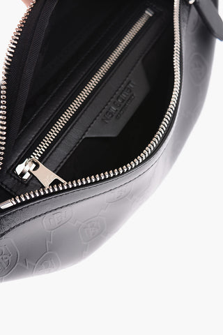 all over logo Leather PIERCED MONOGRAM Bum Bag