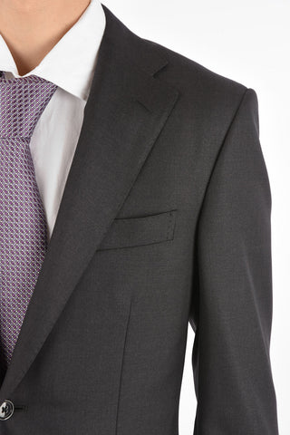 virgin wool LEADER side vents 2-button suit drop 7R