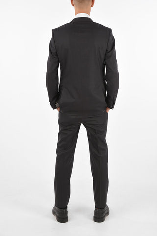 virgin wool LEADER side vents 2-button suit drop 7R