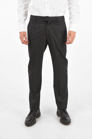 virgin wool LEADER side vents 2-button suit drop 7R