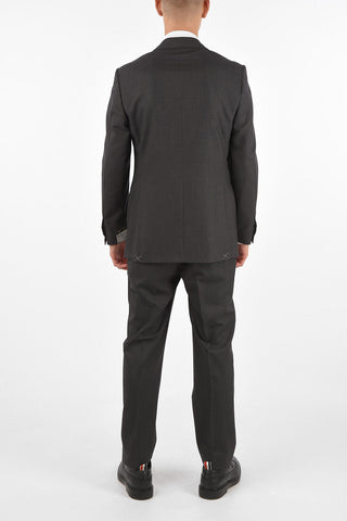 virgin wool LEADER side vents 2-button suit drop 7R
