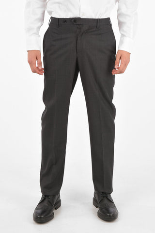 virgin wool LEADER side vents 2-button suit drop 7R