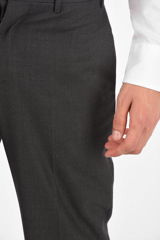 virgin wool LEADER side vents 2-button suit drop 7R