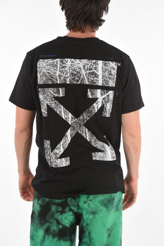 Printed H4 WOODS ARROW Crewneck T-shirt