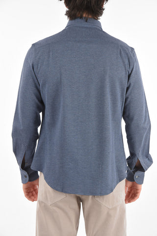 ID COUTURE Hopsack Shirt with Breast Pocket