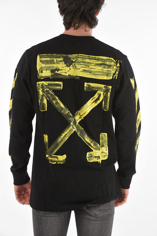 contrasting printed SSENSE crew-neck t-shirt