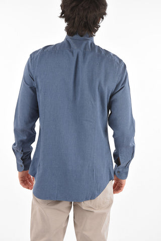 ID Standard Collar Twill Cotton Shirt