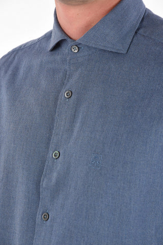 ID Standard Collar Twill Cotton Shirt
