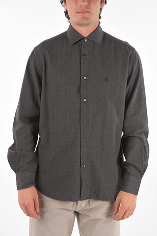ID Camicia in Cotone con Motivo Geometrico