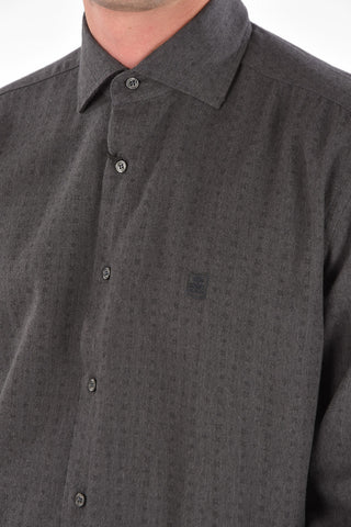 ID Camicia in Cotone con Motivo Geometrico