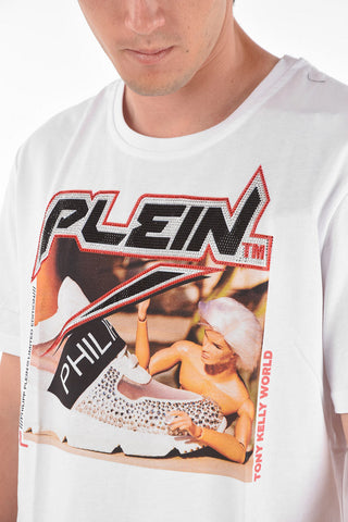 TONY KELLY T-shirt with Jewel Applications I DON'T SHARE MY TOYS