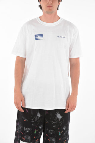 T-shirt MYKONOS EVENT con Stampa in Lettering