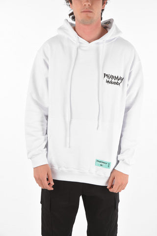 Felpa Hoodie con maxi tasca a toppa