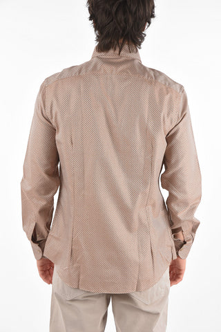 ID Breast-pocket Hopsack Cotton Shirt