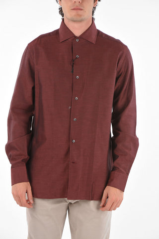ID Standard Collar Twill Cotton Shirt