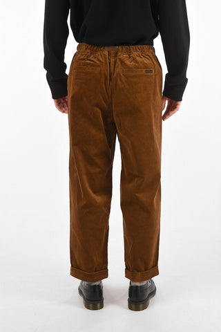 clamp waist tapared fit corduroy pants