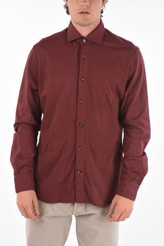 ID COUTURE Standard Collar Shirt with Embroidered Logo
