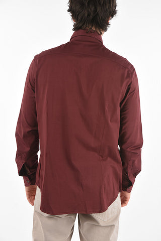 ID COUTURE Standard Collar Shirt with Embroidered Logo