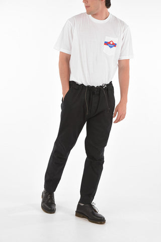 cotton drawstring waist pants 