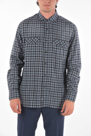 ID COUTURE Dupplin Checkered Shirt with Two Breast Pockets
