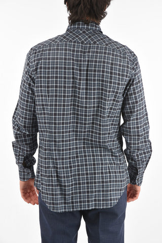 ID COUTURE Dupplin Checkered Shirt with Two Breast Pockets