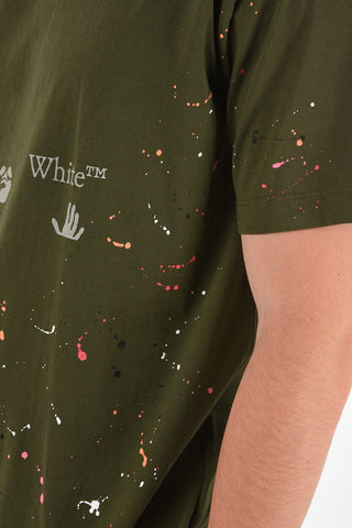 T-shirt girocollo VINTAGE PAINT con Stampa Logo