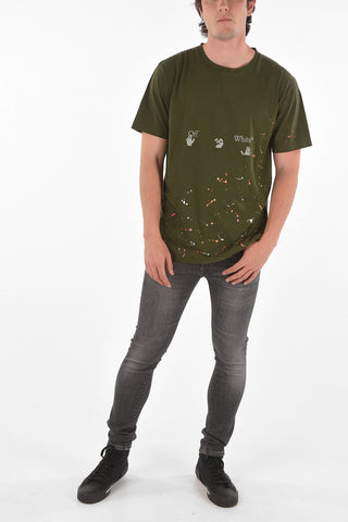 T-shirt girocollo VINTAGE PAINT con Stampa Logo