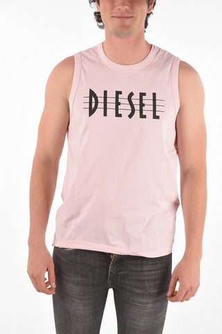 sleeveless logo-printed T-OPPY t-shirt