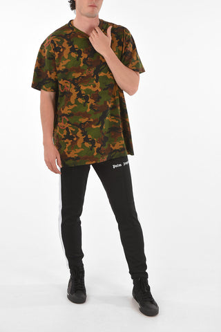 Camouflage Patterned ACRYLIC CAMOU T-shirt with Logo Print