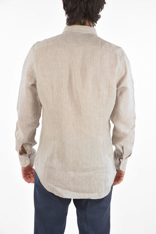 Standard Collar SLIM FIT Linen Shirt