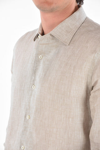 Standard Collar SLIM FIT Linen Shirt