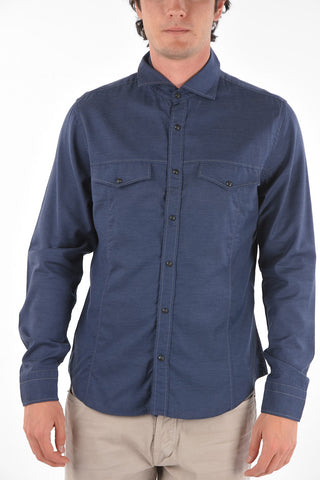 ID Snap Button Cotton Saharan Shirt