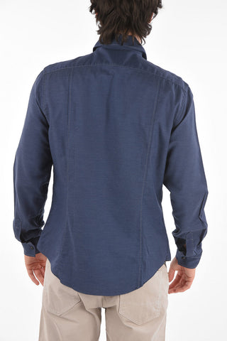 ID Snap Button Cotton Saharan Shirt