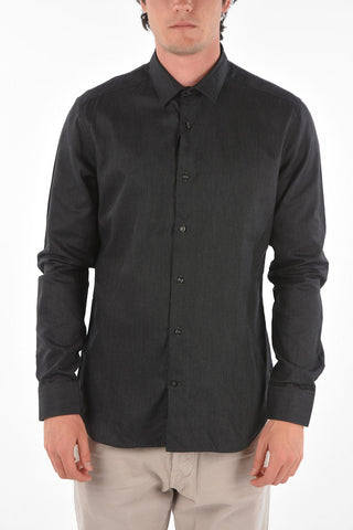 CC COLLECTION Camicia SLIM FIT in Cotone con Motivo Pin Check