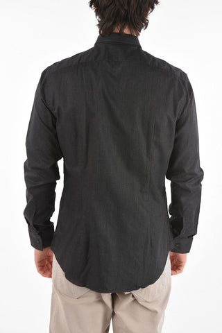 CC COLLECTION Camicia SLIM FIT in Cotone con Motivo Pin Check