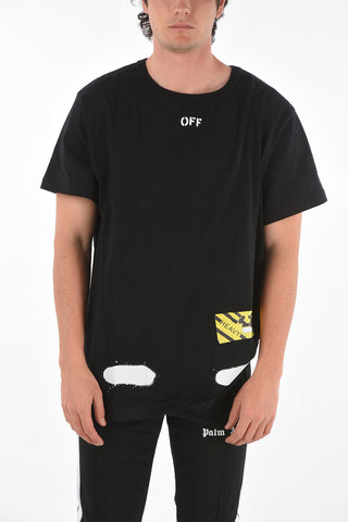 back printed DIAG SPRAY crew-neck t-shirt