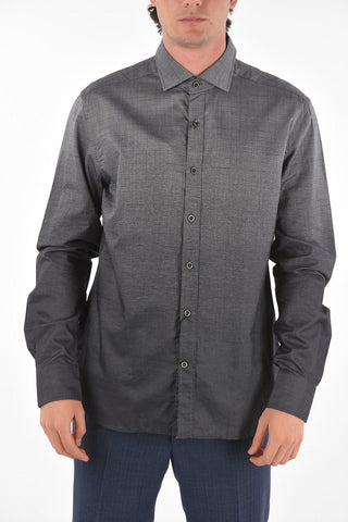 ID District Check Shaded Linen Blend Shirt
