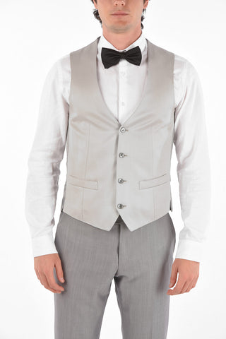 center vent peak lapel CERIM.ACADEMY 3 piece waistcoat suit