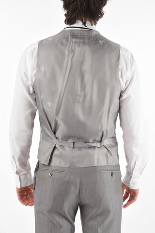 center vent peak lapel CERIM.ACADEMY 3 piece waistcoat suit