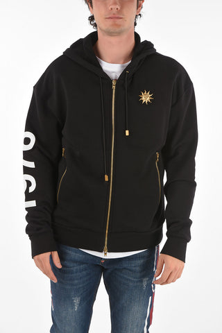 golden details 2 pockets Hoodie