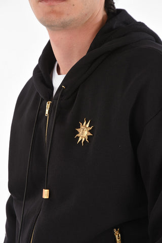 golden details 2 pockets Hoodie