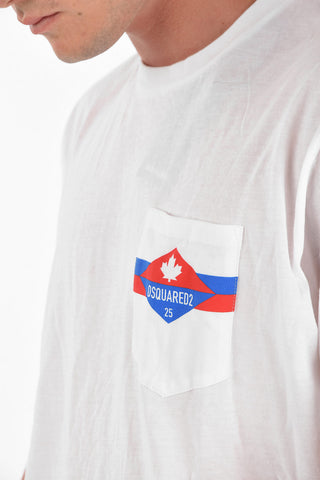crew-neck MISSY FIT t-shirt with breast pocket