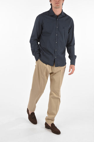 ID COUTURE Poplin Shirt with Geometric Pattern