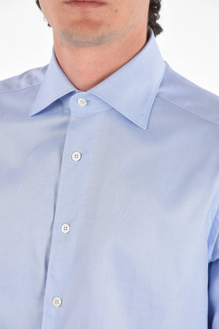 COUTURE Hopsack Patterned Shirt with Standard Collar