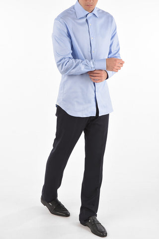 COUTURE Hopsack Patterned Shirt with Standard Collar