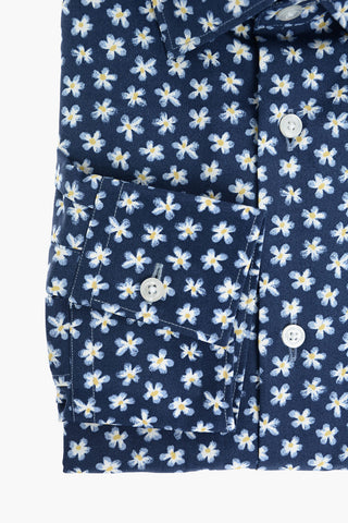 CC COLLECTION Floral Patterned SLIM FIT Cotton Shirt
