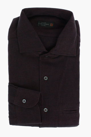 ID Breast-pocket Herringbone Cotton Shirt