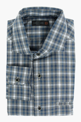 ID Breast-pocket Gingham Cotton Shirt