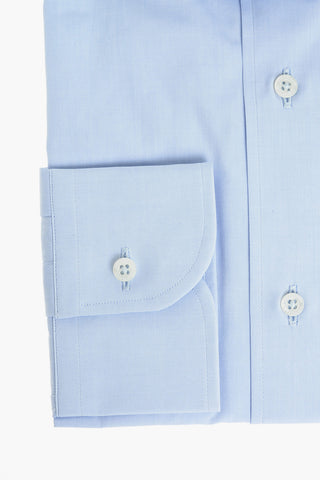Poplin Cotton Shirt with Standard Collar
